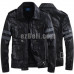 New! Resident Evil Leon S. Kennedy Leather Black Brown Long Sleeves Cosplay Jacket